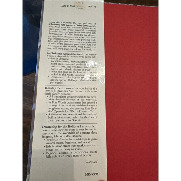 Christmas with Southern Living 1990 by Oxmoor House Staff (1990, Hardcover) - Picture 2 of 8